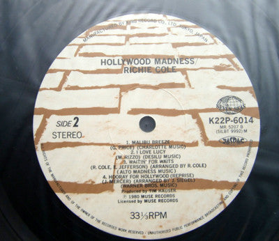 Richie Cole - Hollywood Madness (Vinyl, LP, Album) Very Good Plus (VG+) / Very Good (VG)