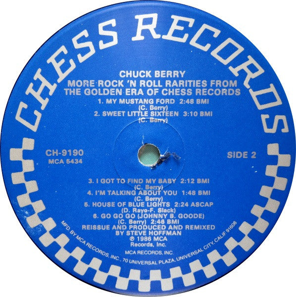 Chuck Berry - More Rock 'N' Roll Rarities From The Golden Era Of Chess Records (Vinyl, LP, Compilation) Very Good (VG) / Very Good Plus (VG+)