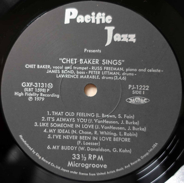 Chet Baker - Chet Baker Sings (Vinyl, LP, Album, Reissue)