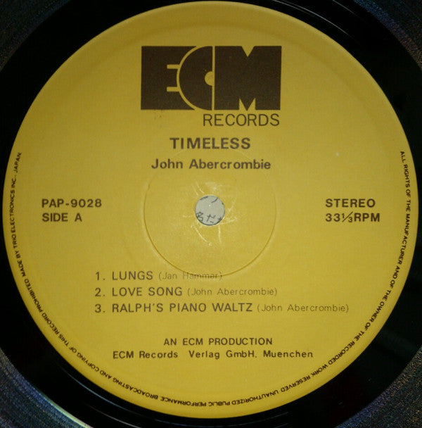 John Abercrombie - Timeless (Vinyl, LP, Album)