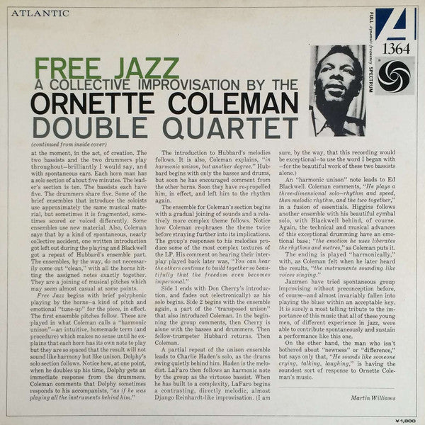 The Ornette Coleman Double Quartet - Free Jazz = フリー・ジャズ (Vinyl, LP, Album, Reissue, Stereo) Very Good Plus (VG+) / Very Good (VG)