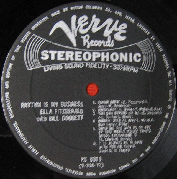 Ella Fitzgerald - Rhythm Is My Business (Vinyl, LP) Very Good Plus (VG+) / Good Plus (G+)