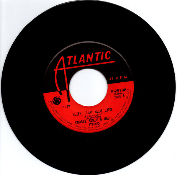 Crosby, Stills & Nash - Suite: Judy Blue Eyes (Vinyl, 7", 45 RPM, Single) Very Good Plus (VG+) / Very Good (VG)
