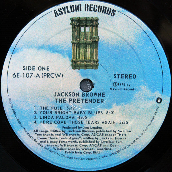 Jackson Browne - The Pretender (Vinyl, LP, Album, Reissue) Very Good Plus (VG+) / Very Good Plus (VG+)