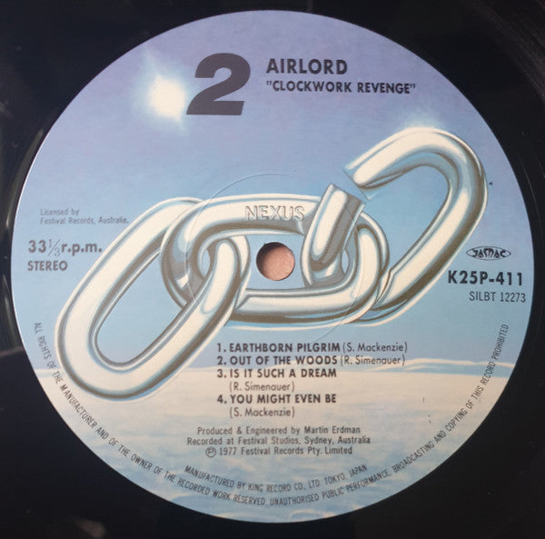 Airlord - Clockwork Revenge (Vinyl, LP, Album, Reissue) Near Mint (NM or M-) / Very Good Plus (VG+)