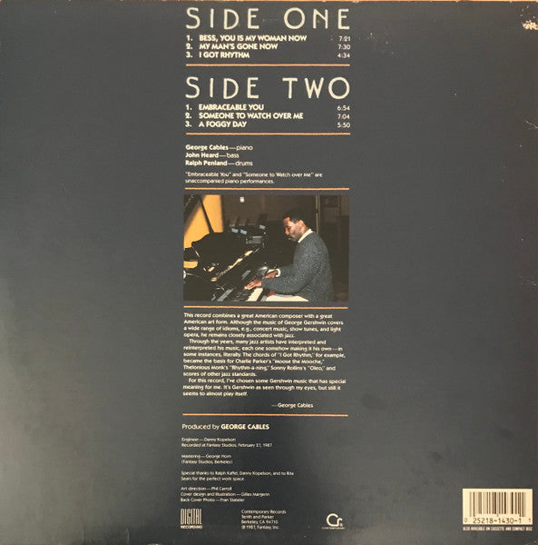 George Cables - By George: George Cables Plays The Music Of George Gershwin (Vinyl, LP, Album) Very Good (VG) / Good (G)