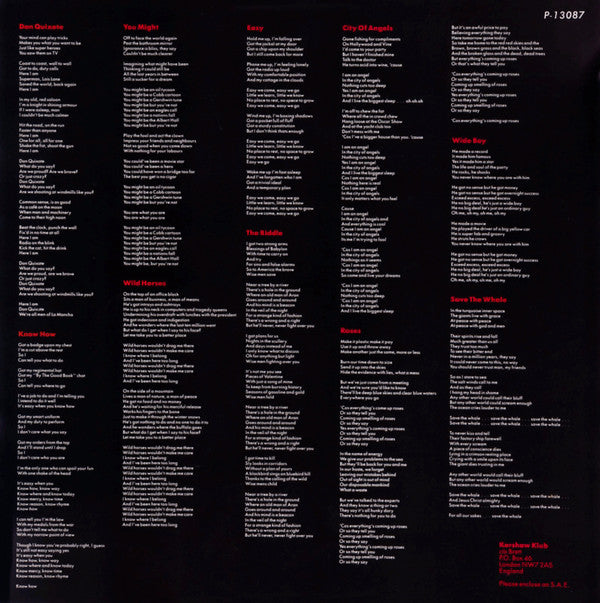 Nik Kershaw - The Riddle (Vinyl, LP, Album, Stereo)