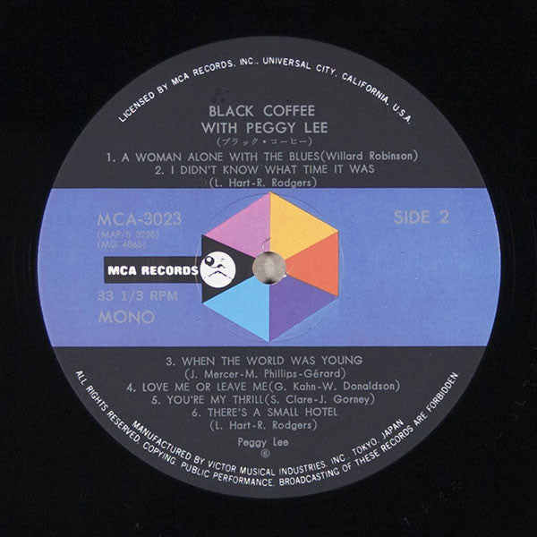Peggy Lee - Black Coffee (Vinyl, LP, Album, Reissue, Mono)