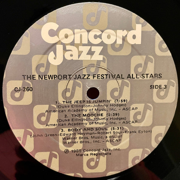 The Newport Jazz Festival All-Stars - The Newport Jazz Festival All-Stars (2xVinyl, LP, Album) Very Good (VG) / Very Good Plus (VG+)
