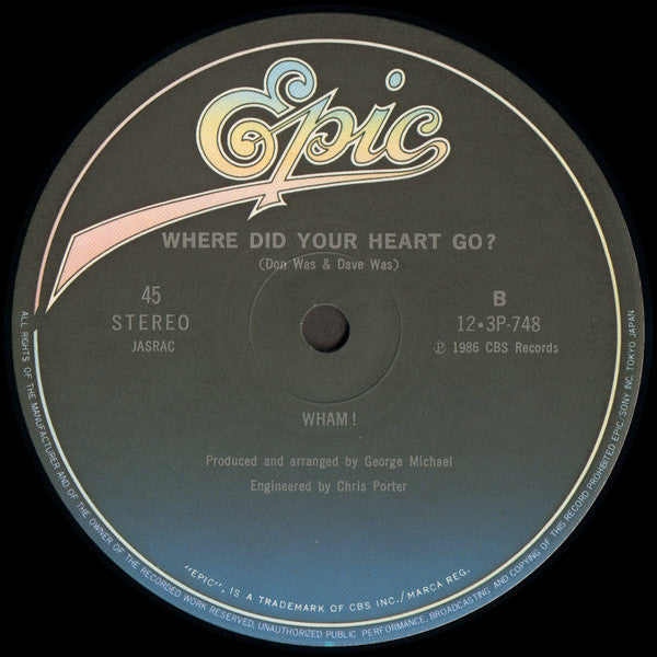 Wham! - The Edge Of Heaven (Vinyl, 12", 45 RPM, Single)