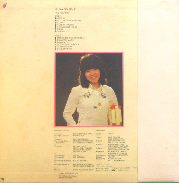 Iruka - イルカの世界 = Iruka No Sekai (Vinyl, LP, Album) Very Good Plus (VG+) / Very Good (VG)