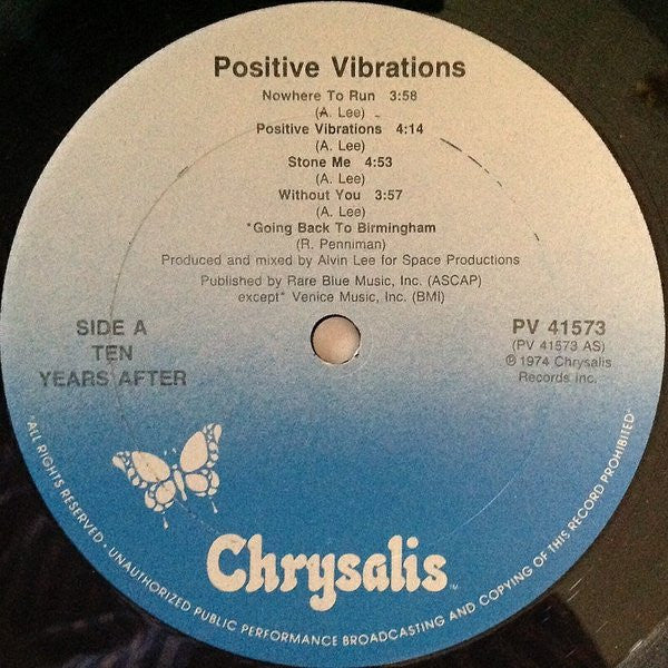 Ten Years After - Positive Vibrations (Vinyl, LP, Album, Reissue) Near Mint (NM or M-) / Very Good Plus (VG+)