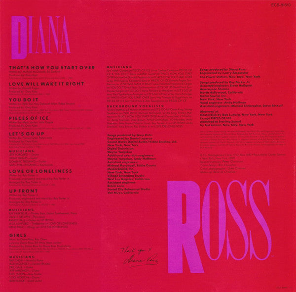 Diana Ross - Ross (Vinyl, LP, Album)