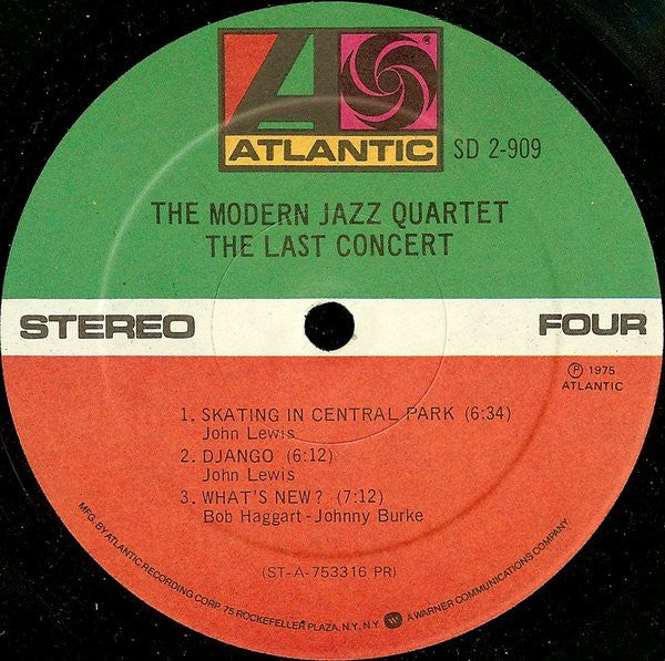 The Modern Jazz Quartet - The Last Concert (2xVinyl, LP, Album) Very Good (VG) / Very Good Plus (VG+)