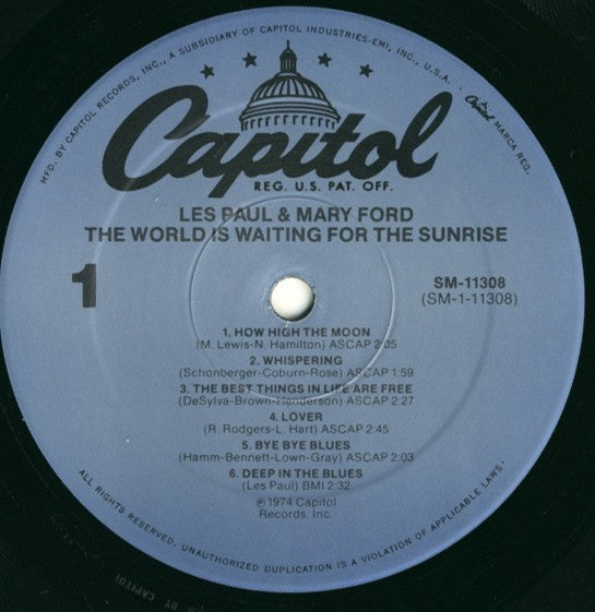 Les Paul & Mary Ford - The World Is Still Waiting For The Sunrise (Vinyl, LP, Compilation, Repress) Near Mint (NM or M-) / Near Mint (NM or M-)