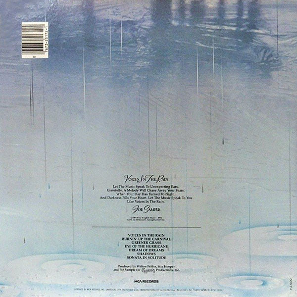 Joe Sample - Voices In The Rain (Vinyl, LP, Album, Stereo)
