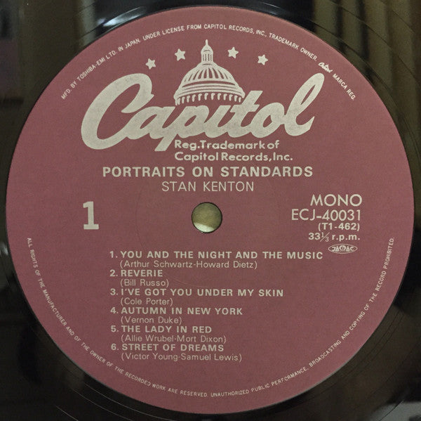 Stan Kenton - Portraits On Standards (Vinyl, LP, Album, Reissue) Very Good Plus (VG+) / Very Good (VG)