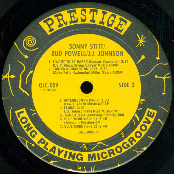 Sonny Stitt - Sonny Stitt / Bud Powell / J.J. Johnson (Vinyl, LP, Album, Compilation, Reissue, Mono) Good Plus (G+) / Very Good (VG)