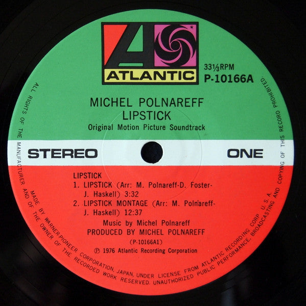 Michel Polnareff - Lipstick (Vinyl, LP, Album) Very Good Plus (VG+) / Very Good (VG)