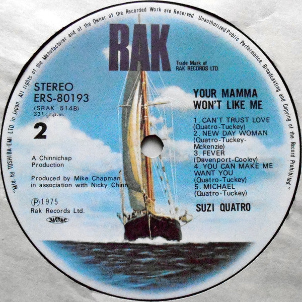 Suzi Quatro - Your Mamma Won't Like Me (Vinyl, LP, Album)