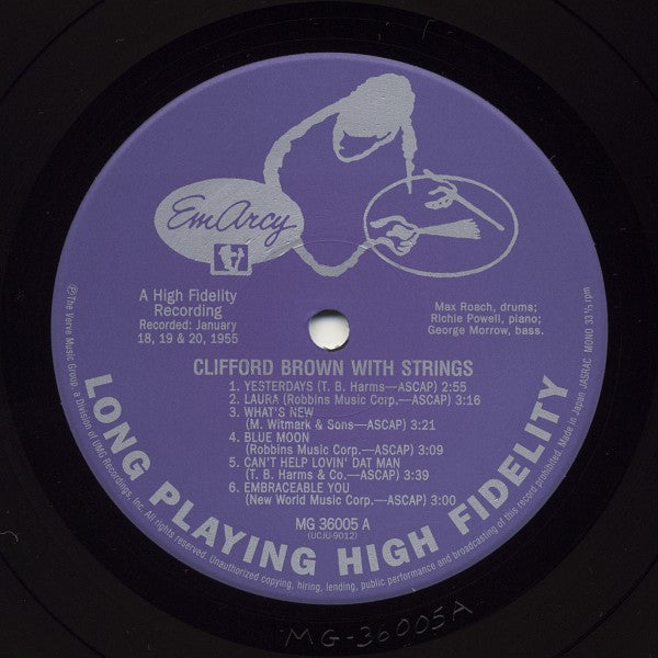 Clifford Brown - Clifford Brown With Strings (Vinyl, LP, Album, Lim...