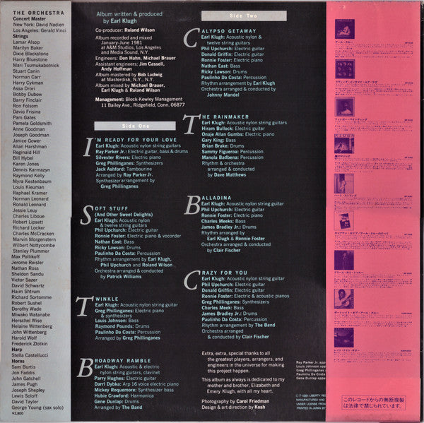 Earl Klugh - Crazy For You (Vinyl, LP, Album)