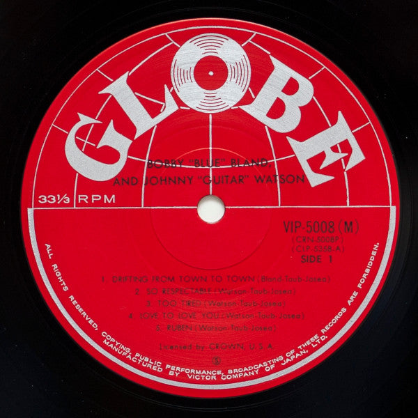 Bobby Bland - Bobby "Blue" Bland And Johnny "Guitar" Watson (Vinyl, LP, Reissue, Mono) Very Good Plus (VG+) / Very Good (VG)