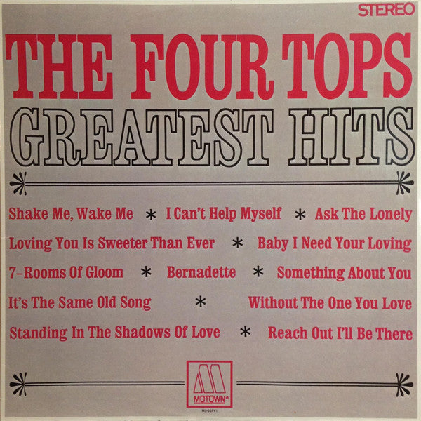 Four Tops - Greatest Hits (Vinyl, LP, Compilation, Reissue, Stereo) Very Good (VG) / Very Good (VG)