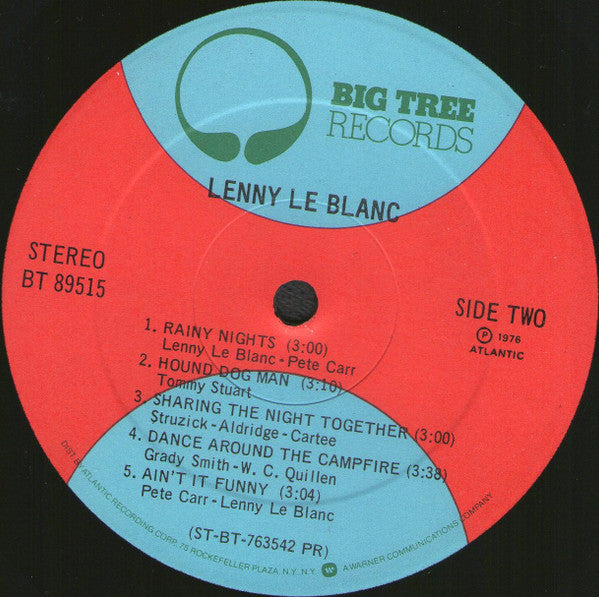 Lenny LeBlanc - Lenny Le Blanc (Vinyl, LP, Album, Stereo) Very Good Plus (VG+) / Very Good (VG)