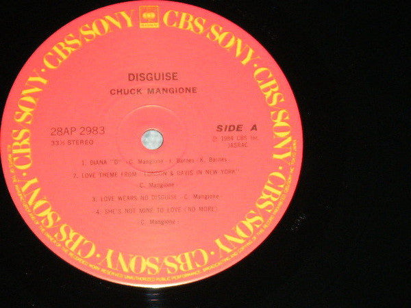 Chuck Mangione - Disguise (Vinyl, LP, Album) Very Good Plus (VG+) / Very Good Plus (VG+)