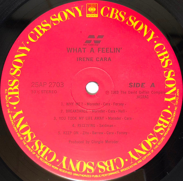 Irene Cara - What A Feelin' (Vinyl, LP, Album, Stereo)