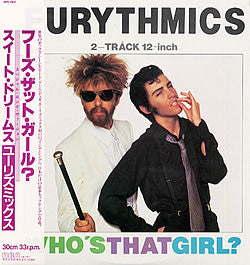 Eurythmics - Who's That Girl? (Vinyl, 12", 33 ⅓ RPM, Maxi-Single, Promo) Very Good Plus (VG+) / Very Good Plus (VG+)