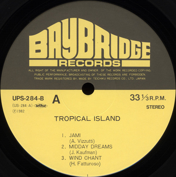 Hot Stuff (17) - Tropical Island = トロピカル・アイランド (Vinyl, LP, Album, Stereo) Very Good Plus (VG+) / Very Good (VG)
