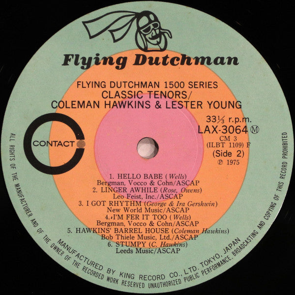 Coleman Hawkins - Classic Tenors (Vinyl, LP, Compilation, Limited E...