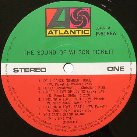 Wilson Pickett - The Sound Of Wilson Pickett (Vinyl, LP, Reissue, Stereo) Very Good Plus (VG+) / Good Plus (G+)