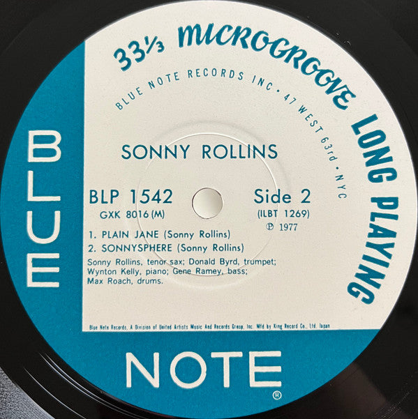 Sonny Rollins - Sonny Rollins = ソニー・ロリンズ (Vinyl, LP, Album, Reissue, Mono) Near Mint (NM or M-) / Very Good Plus (VG+)