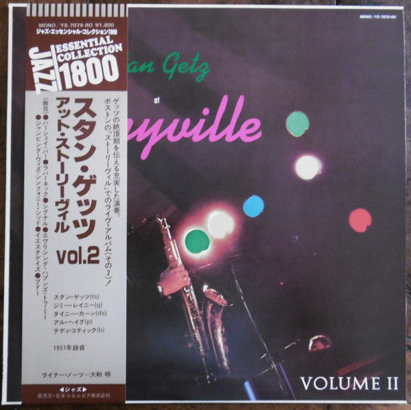 Stan Getz - At Storyville Vol. 2 (Vinyl, LP, Album, Mono) Very Good Plus (VG+) / Good (G)