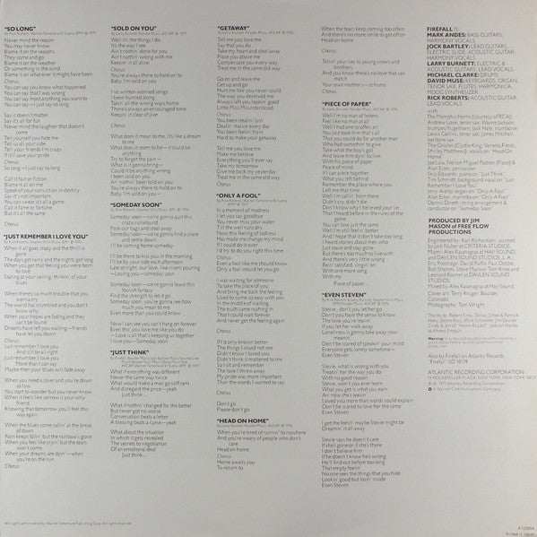 Firefall - Luna Sea (Vinyl, LP, Album) Very Good Plus (VG+) / Very Good Plus (VG+)