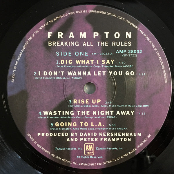 Peter Frampton - Breaking All The Rules (Vinyl, LP, Album)