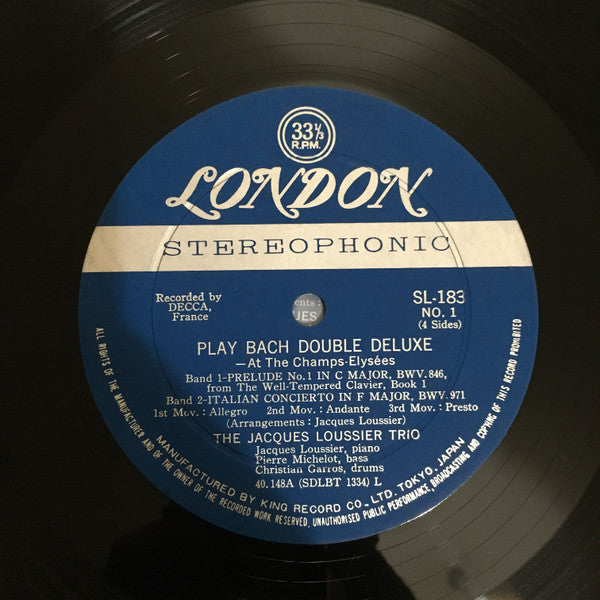 Jacques Loussier - Play Bach Aux Champs-Élysées (Vinyl, LP, Album, ...