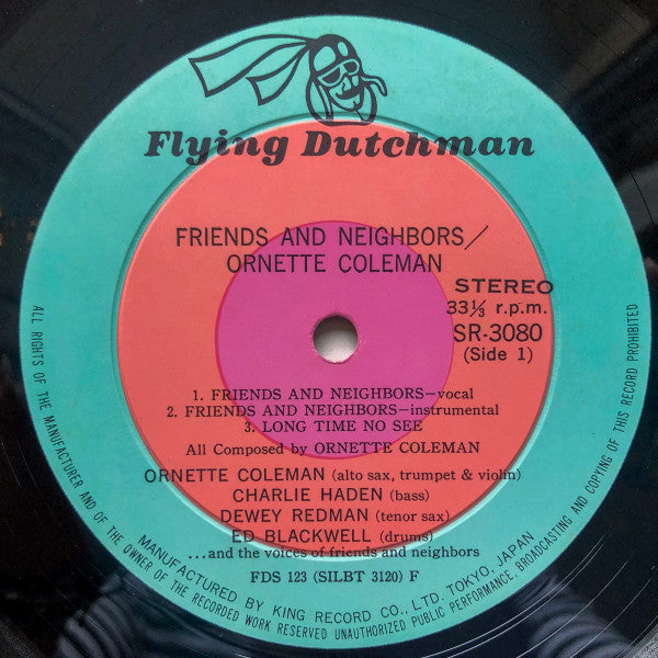 Ornette Coleman - Friends And Neighbors - Ornette Live At Prince Street (Vinyl, LP, Album) Good Plus (G+) / Good Plus (G+)