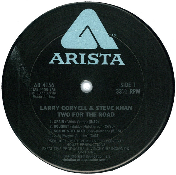 Larry Coryell - Two For The Road (Vinyl, LP, Album) Very Good (VG) / Very Good (VG)