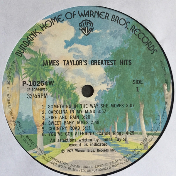James Taylor (2) - Greatest Hits (Vinyl, LP, Compilation) Very Good Plus (VG+) / Very Good (VG)