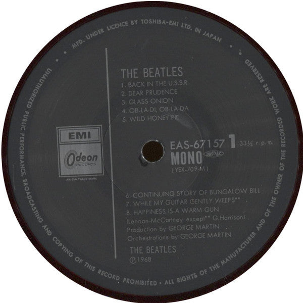 The Beatles - The Beatles (2xVinyl, LP, Album, Reissue, Mono) Very Good Plus (VG+) / Very Good (VG)