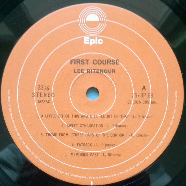 Lee Ritenour - First Course (Vinyl, LP, Album, Reissue)