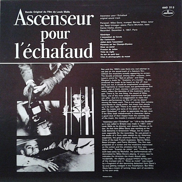 The Miles Davis Quintet - Ascenseur Pour L'Echafaud (Vinyl, LP, Alb...
