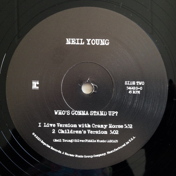Neil Young - Who's Gonna Stand Up? (Vinyl, 12", 45 RPM) Mint (M) / Mint (M)