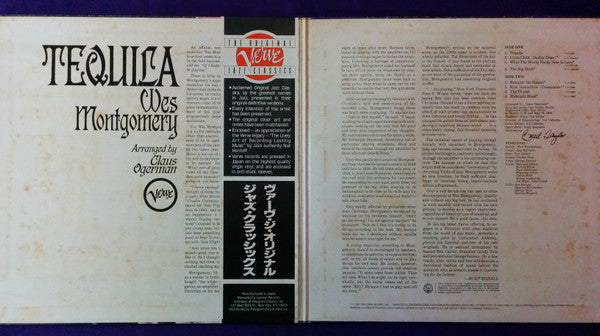 Wes Montgomery - Tequila (Vinyl, LP, Album, Reissue, Stereo) Very Good Plus (VG+) / Very Good (VG)