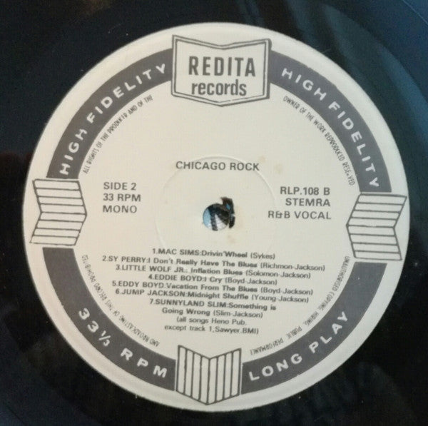 Various - Chicago Rock - With Jump Jackson And Friends (Vinyl, LP, Compilation, Mono) Very Good Plus (VG+) / Very Good (VG)