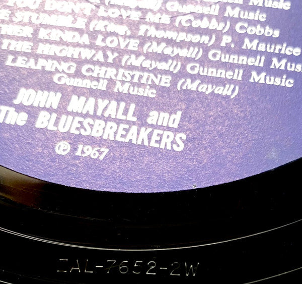 John Mayall & The Bluesbreakers - A Hard Road (Vinyl, LP, Album, Repress, Stereo) Very Good Plus (VG+) / Good Plus (G+)